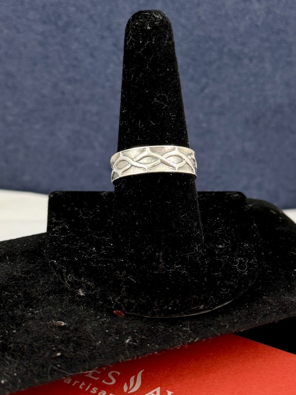 JAMES AVERY Sterling Silver Crown of Thorns Band Ring; Size 8.5; RETIRED